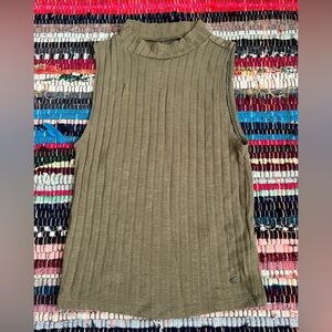 American eagle outfitters green ribbed turtleneck